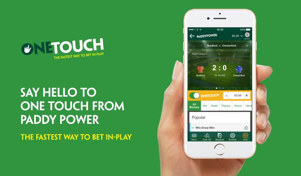 paddy power one touch betting app