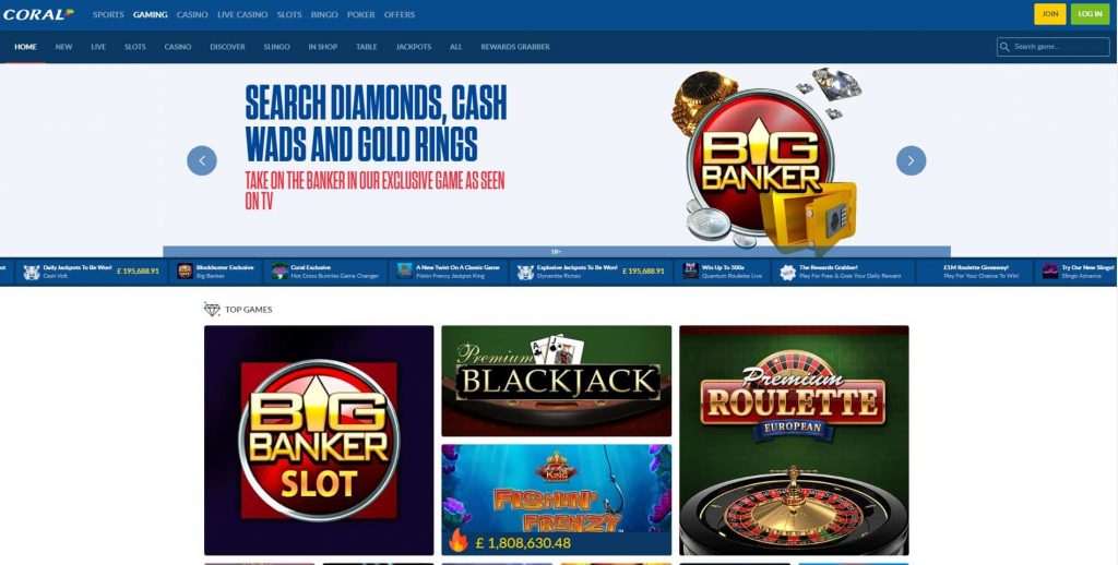 Coral Bookmaker Casino Review