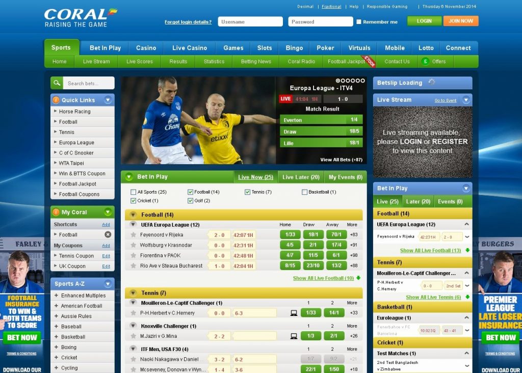 Online bookmakers sign up offers