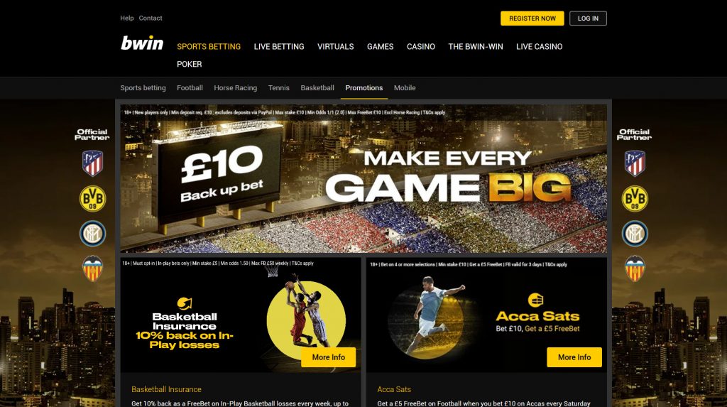 bwin offers promotions bonuses