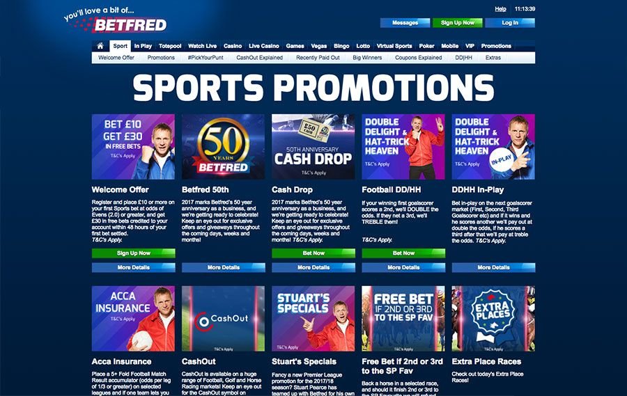 Betfred offers & promotions