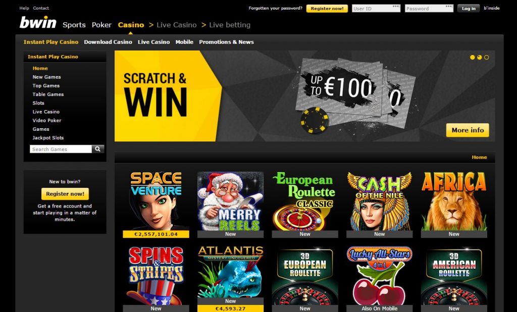 bwin online poker