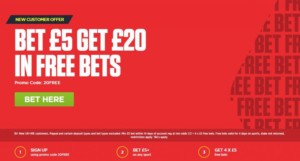 Ladbrokes Free Bet Offer