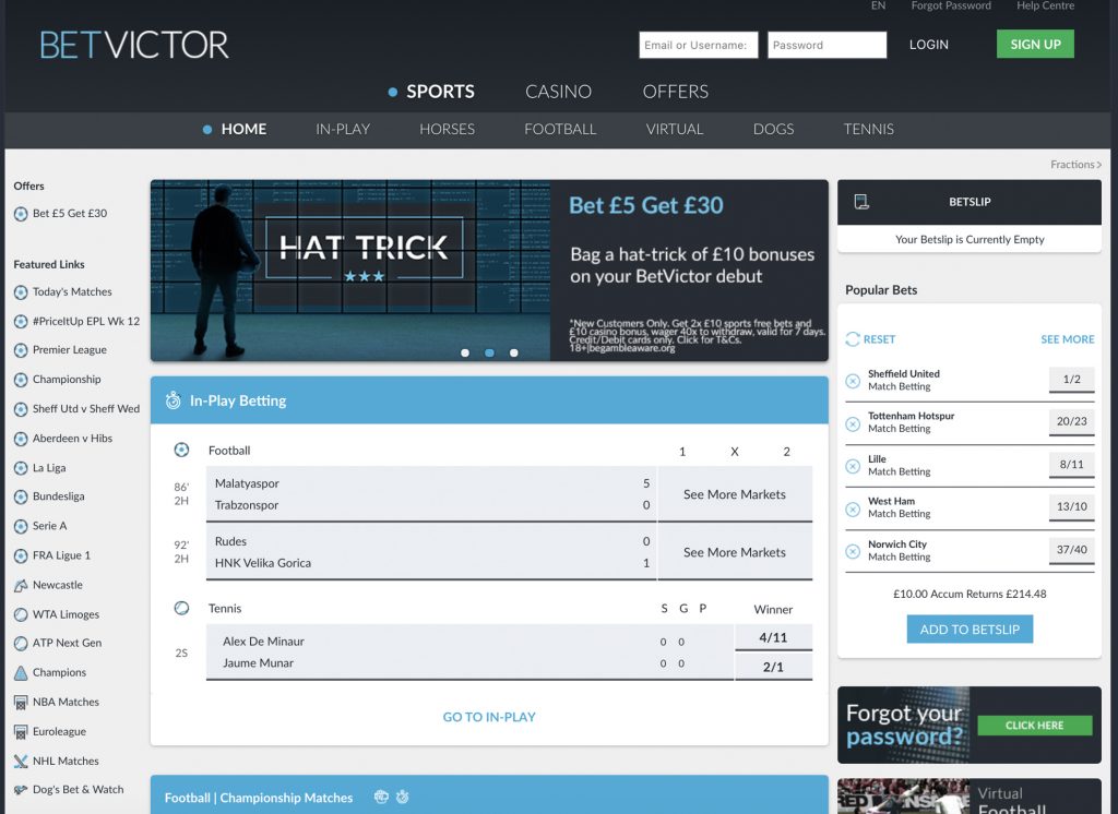 Betvictor Bookmaker Review